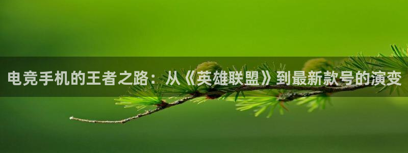 完美电竞平台下载：电竞手机的王者之路：从《英雄联盟》到最新款号的演变