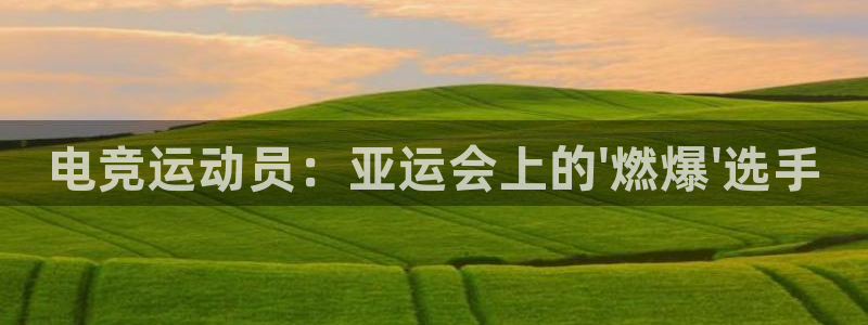 完美电竞大会员：电竞运动员：亚运会上的\'燃爆\'选手