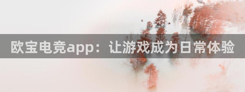 完美电竞对战平台：欧宝电竞app：让游戏成为日常体验