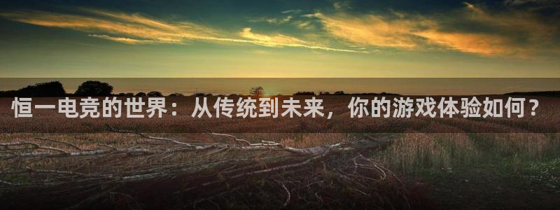 完美电竞注册：恒一电竞的世界：从传统到未来，你的游戏体验如何？